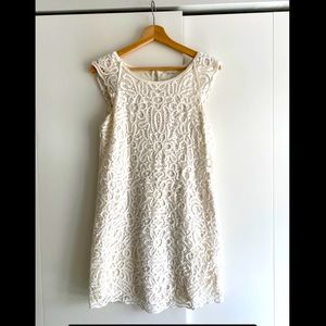 Club Monaco white eyelet dress